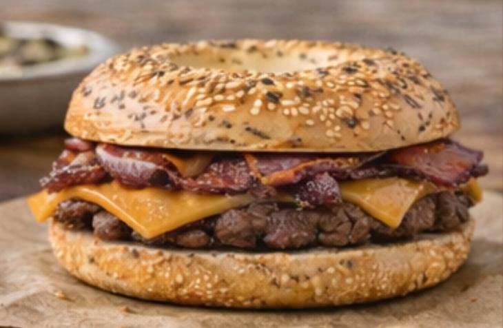Bacon Cheeseburger Bagel