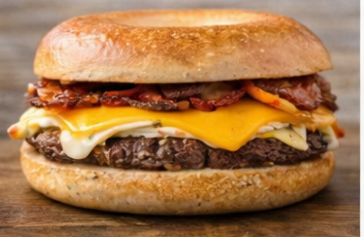 Double Bacon Egg & Cheese Bagel