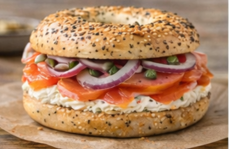 Nova Lox & Cream Cheese Bagel