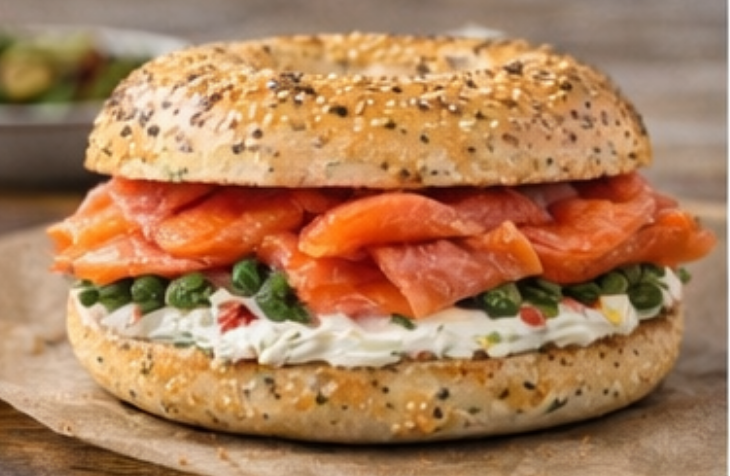 Nova Lox & Cream Cheese Bagel