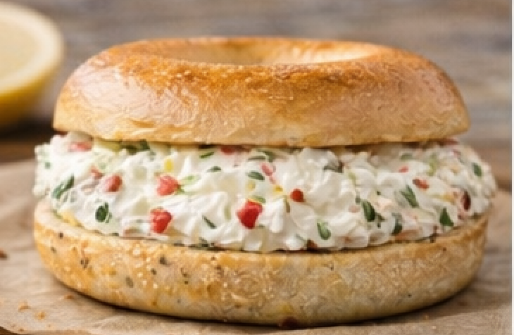 Scallion Cream Cheese Bagel